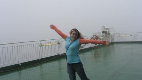Me, on a boat to Ireland, Spring 2007